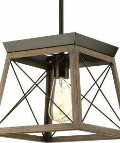Antique Bronze Dimmable Light Lantern Geometric Chandelier