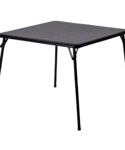 Black Multi-Purpose Folding Table - Great for Playing Card Games or Poker Table